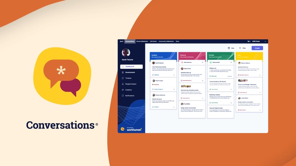 screenshot of Workhuman Conversations